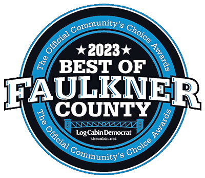 Award badge: 2023 Best of Faulkner County - the official community's choice awards